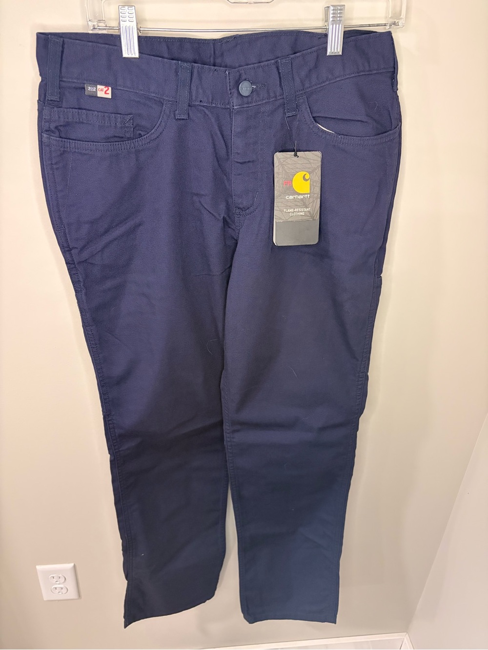 Carhartt Women's Navy Workwear Jeans - Flame Resistant